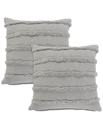 LR Home Lr Home Set Of 2 Rory Solid Throw Pillows