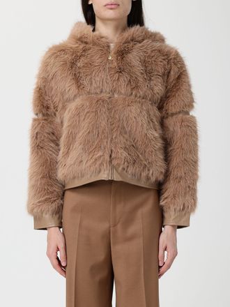 V° 73 Fur Coat V73 Woman color Beige