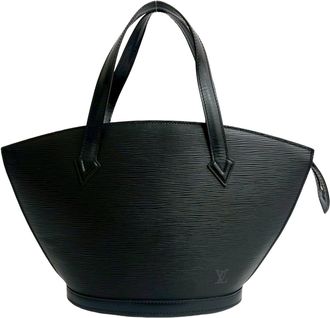 Louis Vuitton Black Epi Leather Handbag Tote Bag (Pre-Owned)