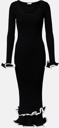 SIMKHAI Solani ribbed-knit midi dress