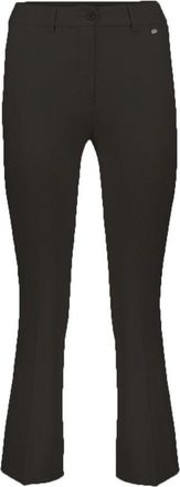 Herno Black Elastane Flared Womens Pants
