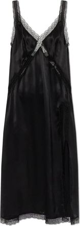 Dolce & Gabbana Kleedjes, Dames, Zwart, M, Kanten Jurk