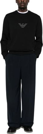 Emporio Armani Black Crew Neck Sweatshirt