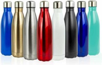 Trade Shop Trade Shop - Portatile Borraccia Bottiglia DAcqua Acciaio Inox Termica Caldo Freddo 550 Ml