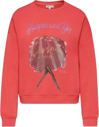 Harper & Yve Dames, Sweatshirts & Hoodies, Rood, Maat: L