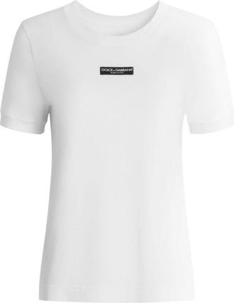Dolce & Gabbana Mujer, Camisetas, Blanco, Talla: L