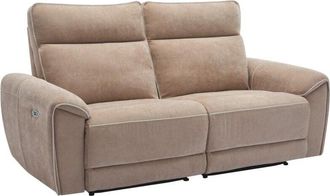 Vente-Unique Vente-unique - Divano relax elettrico 3 posti in Tessuto Tortora - djaralo