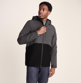 TOG24 Ellon Mens Waterproof Jacket - Black/Deep Slate - Size X-Large