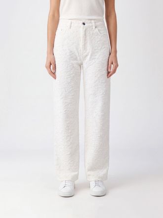 Haikure Jeans Clyde a gamba larga in denim di cotone a vita alta