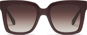 Quay Icy 52mm Polarized Square Sunglasses in Espresso/Brown at Nordstrom Rack