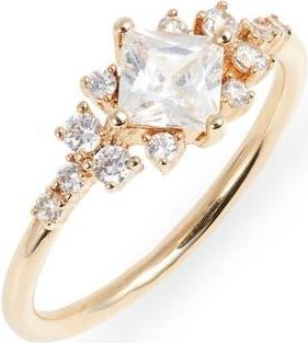 CHILD OF WILD Delia Cubic Zirconia Ring in Gold at Nordstrom, Size 6