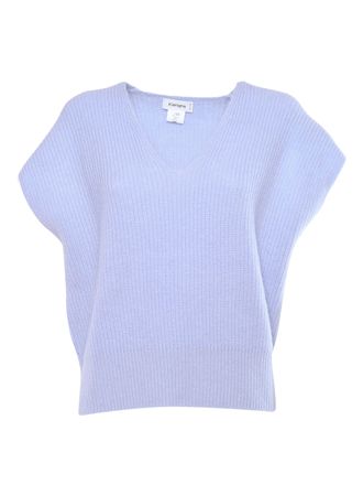 Kangra Cashmere Gilet Chiuso Costa Inglese Scollo V