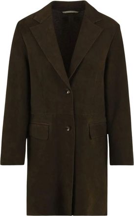 The Jackie Leathers Dorotea Bonded Softy Suede Jacket - Dames - Mantels - Bruin - Maat: L Su&egrave;de