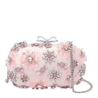 Self Portrait Self-Portrait Floral Crystal Clutch