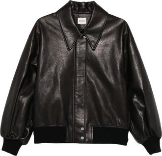 Khaite Giacca in pelle - Nero