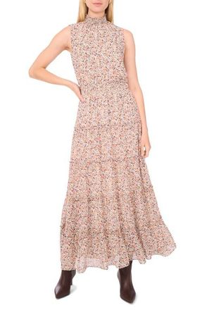 1.State Smocked Tiered Maxi Dress in Vanilla Ice at Nordstrom, Size X-Large