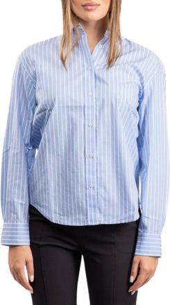 Saint Barth Meredith Shirt - Dames - Overhemden - Blauw - XS - Katoen - Overhemden