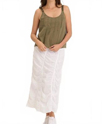 Xcvi Shawnee Linen Billowy Tank Top In Ripple Pigment