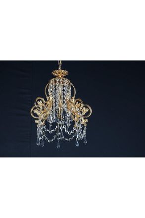 Netlighting Bell Shape Strass Gold Pendant Ceiling Light