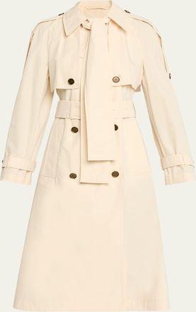 Burberry Trerose Belted Double-Breasted Trench Coat