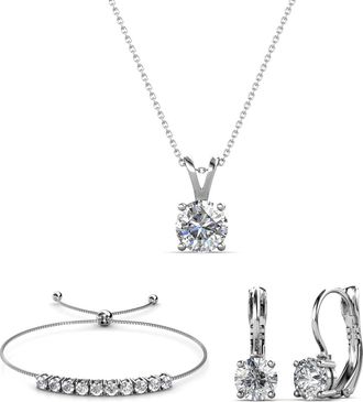 MYC-Paris Mia Ronde Vernice Sets - Zilver en Kristal