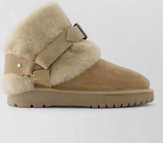 Burberry leather snug boots