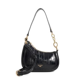 Dune London Womens Accessories Direction - Chain Detail Shoulder Bag - Black - One Size