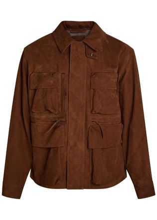Christophe Lemaire Reporter Suede Jacket - Brown - S