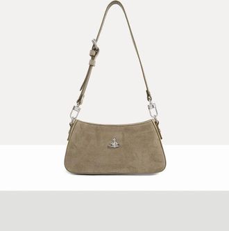 Vivienne Westwood Tasha Shoulder Phone Bag Leather Stone