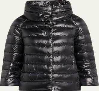 Herno Iconico Piumino Sofia Water-Resistant Nylon Ultralight Puffer Jacket