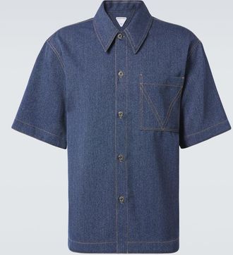 Bottega Veneta Camicia in maglia di lana e cotone