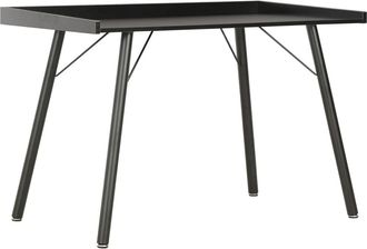 vidaXL Escritorio Negro 90x50x79 Cm Vidaxl