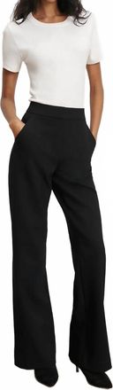Veronica Beard Tonelli Wide Leg Pant In Black