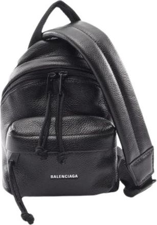 Balenciaga Pre-owned Cross Body Bag - Dames - Vintage Schoudertas - Zwart - ONE Size - Leer - Vintage