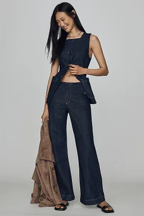 Maeve Mid-Rise Flare Jeans