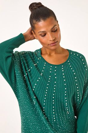 Roman Diamante Hotfix Sunray Top