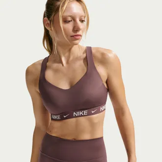 Nike Womens Indy High Support Padded Adjustable Sports Bra in Purple | FD1068-502
