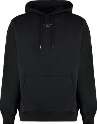 Dr&ocirc;le de Monsieur Black Regular Printed Hoodie
