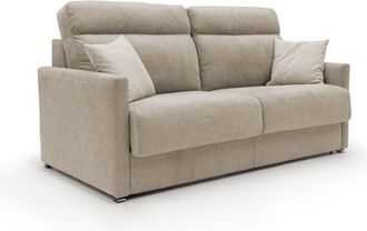 Divani.Store Divani.store - Margot Sof&aacute; Cama Convertible En Tela Suave Impermeable 156 Cm (mat.120x197) Beige