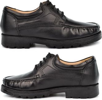 Generic Mens Leather Shoes Boys School Shoes Size 6 Boys Shoe Size 11 Mens Casual Shoe Work Comfort Leather Upper Lace Up Sizes 6-12 Black 11 UK