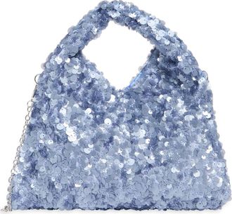 Jessica McClintock Fern Sequin Clutch in Denim at Nordstrom Rack