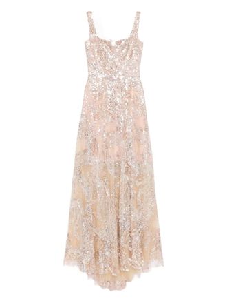 Saiid Kobeisy embroidered gown - Pink