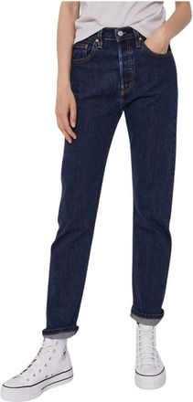 Levi's Straight Jeans - Dames - Slim Fit Jeans - Blauw - W28 L26 - Jeans