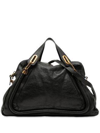 Chlo&eacute; 2009 Large Pebbled Leather Paraty satchel - Black