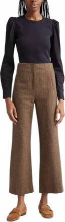 Veronica Beard Dova Pant In Camel/black