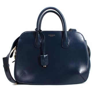 Giorgio Armani Blue Palmellato Leather Large La Prima tote bag