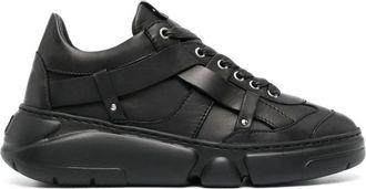 AGL Sneakers - Dames - Sneakers - Zwart - 36 EU - Leer - Schoenen