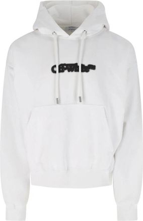 Off-white Hooded Sweatshirt - Heren - Sweatshirts - Wit - XL - Katoen - Hoodies & sweatvesten