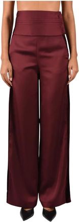 Simona Corsellini Pantaloni Palazzo Ruby - - Trousers - Donna - Rosso - S