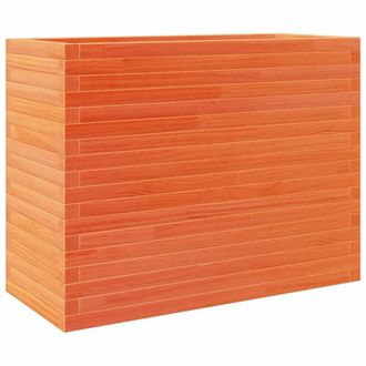 Berkfield Home Garden Planter Wax Brown 90x40x68.5 cm Solid Wood Pine